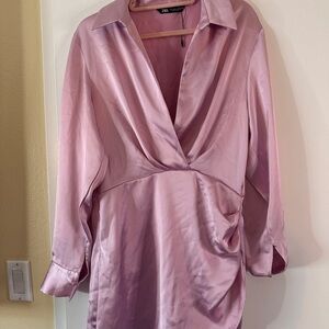 Zara pink dress